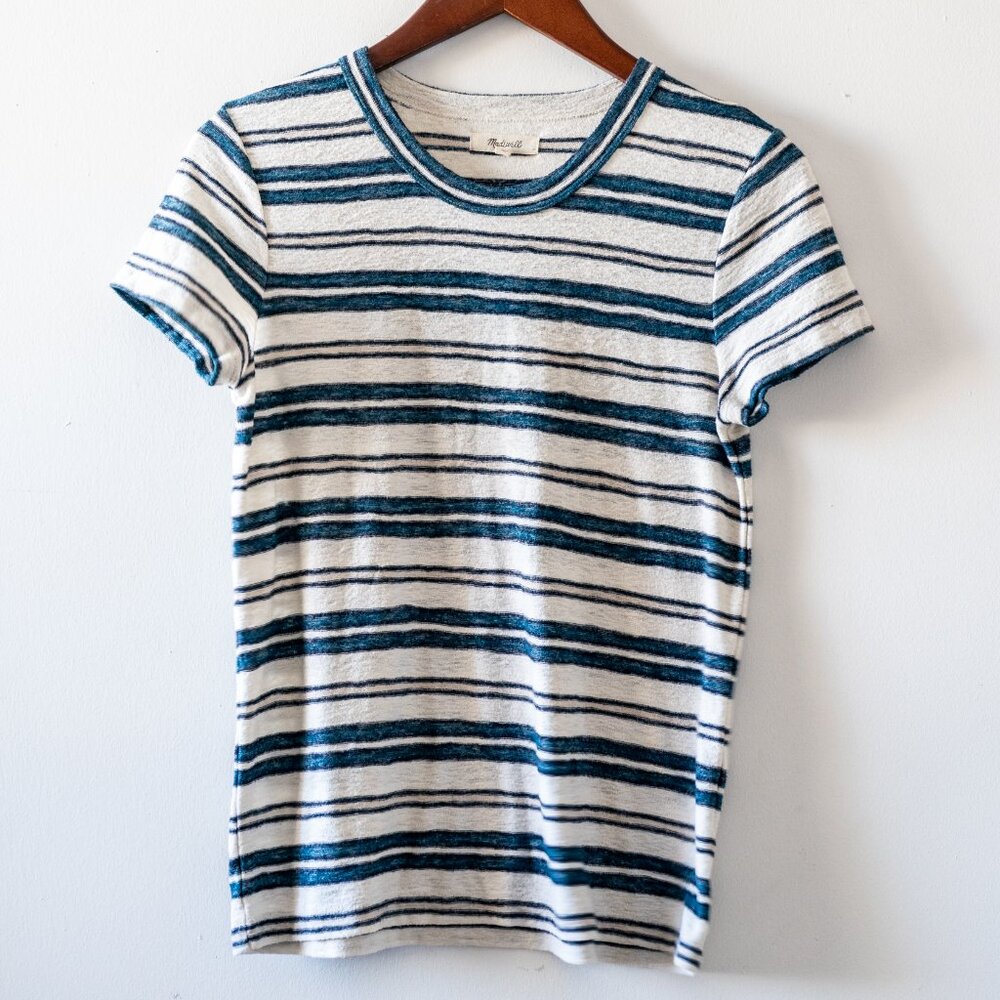 Womens Madewell Sz S Striped Tee